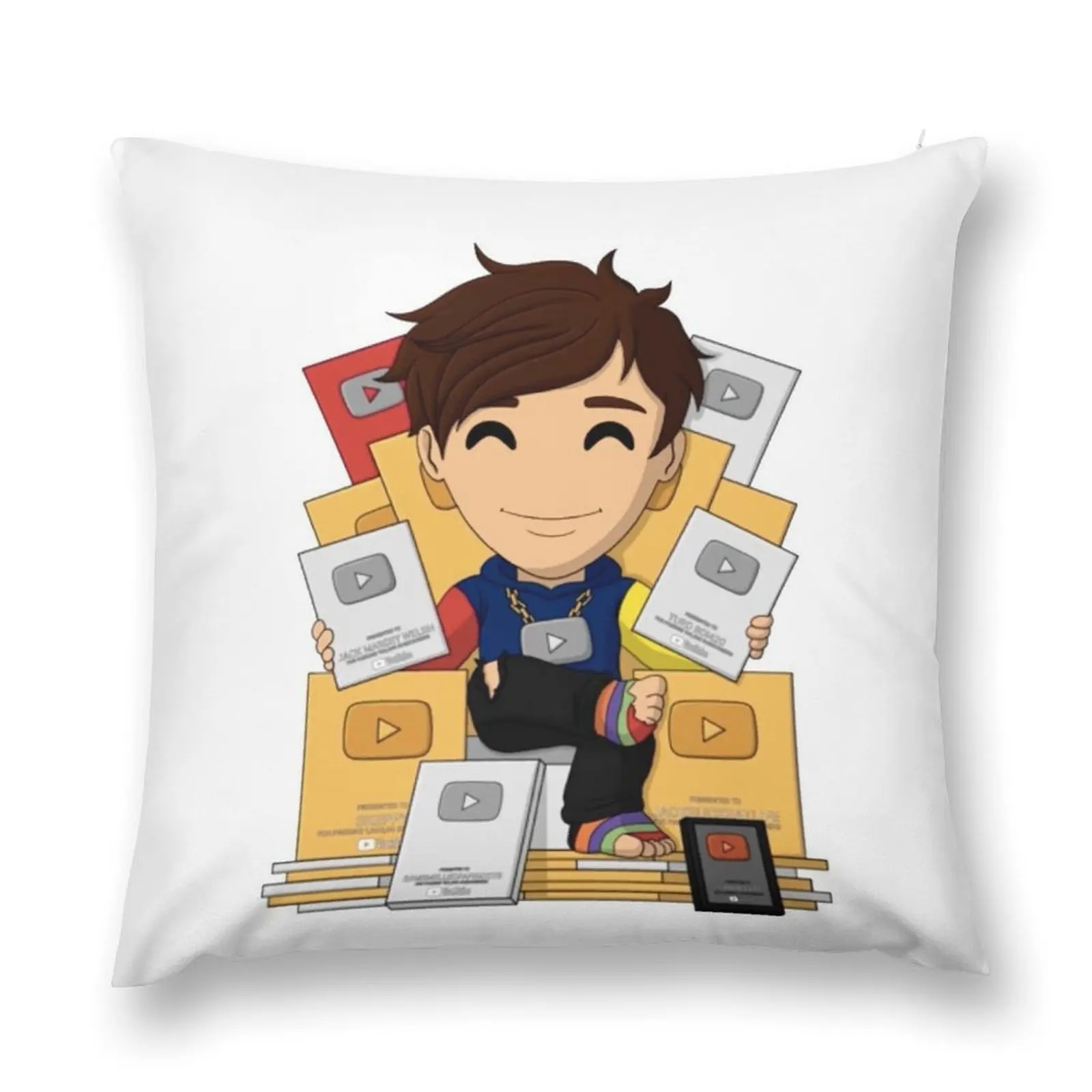 Jack Sucks at Life Playbuttons Throw Pillow Pillowcase Sofa Pillow Cover christmas cushions covers pillow