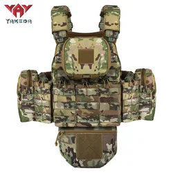 YAKEDA Tactical Vest Multifunctional Molle Expansion System Breathable And Wear-resistant Outdoor Training Clothing Hunting Vest