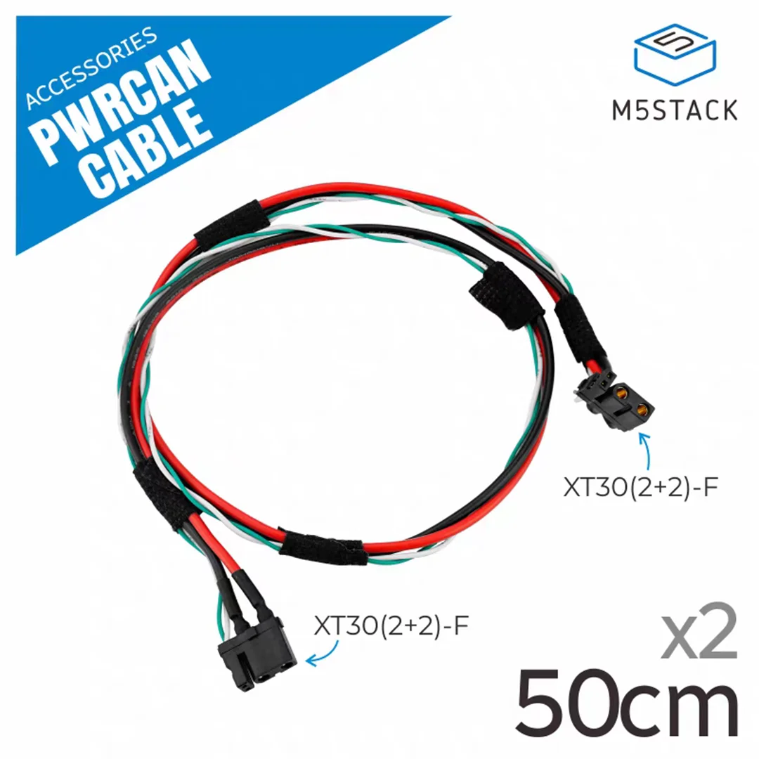 Official M5Stack PwrCAN Communication Cable Connector XT30(2 2)-F Female