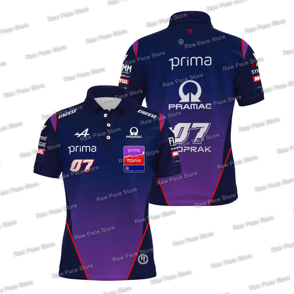 Men's Jack Miller 43 Racing Team Polo Shirt Outdoor Sports Breathable T-Shirt Toprak Razgatlioglu Moto Casual Plus Size Polo 6XL image 2