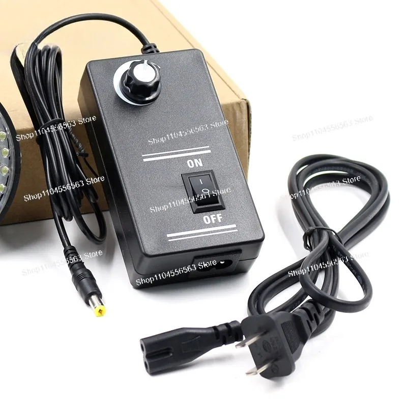 60MM Inner Diameter Microscope LED Ring Light - 56-LED Dimmable, Concentrated Light for Stereo Electron Microscopy