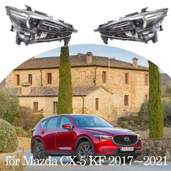 Car Headlights Assembly for Mazda CX-5 CX5 KF 2017~2021 2018 2019 2020 Fog Light Halogen Corner Side Lamp Warning LED Accessorie