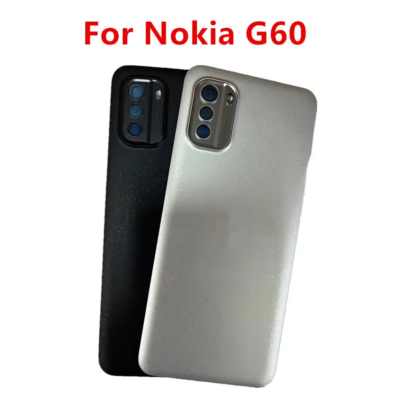 

G 60 Housing For Nokia G60 5.58" TA-1490 TA-1481 1479 1475 Plastic Battery Back Cover Repair Replace Door Phone Rear Case + Logo