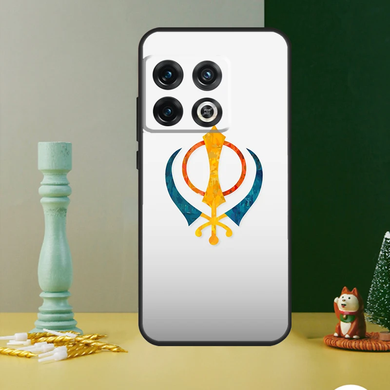Khanda Sikh 기호 케이스 OnePlus Nord CE 2 3 4 Lite N20 N30 9 10 Pro 8T 9RT 10T 10R 12 11 12R 13 13R 커버
