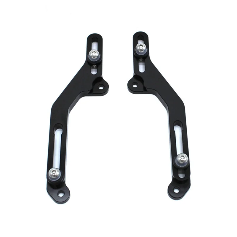 A77T-أدوات ضبط الزجاج الأمامي للدراجات النارية تدفق الهواء الزجاج الأمامي القابل للتعديل لهوندا NC750X NC 750X NC750 X 2021 2022 (أسود)