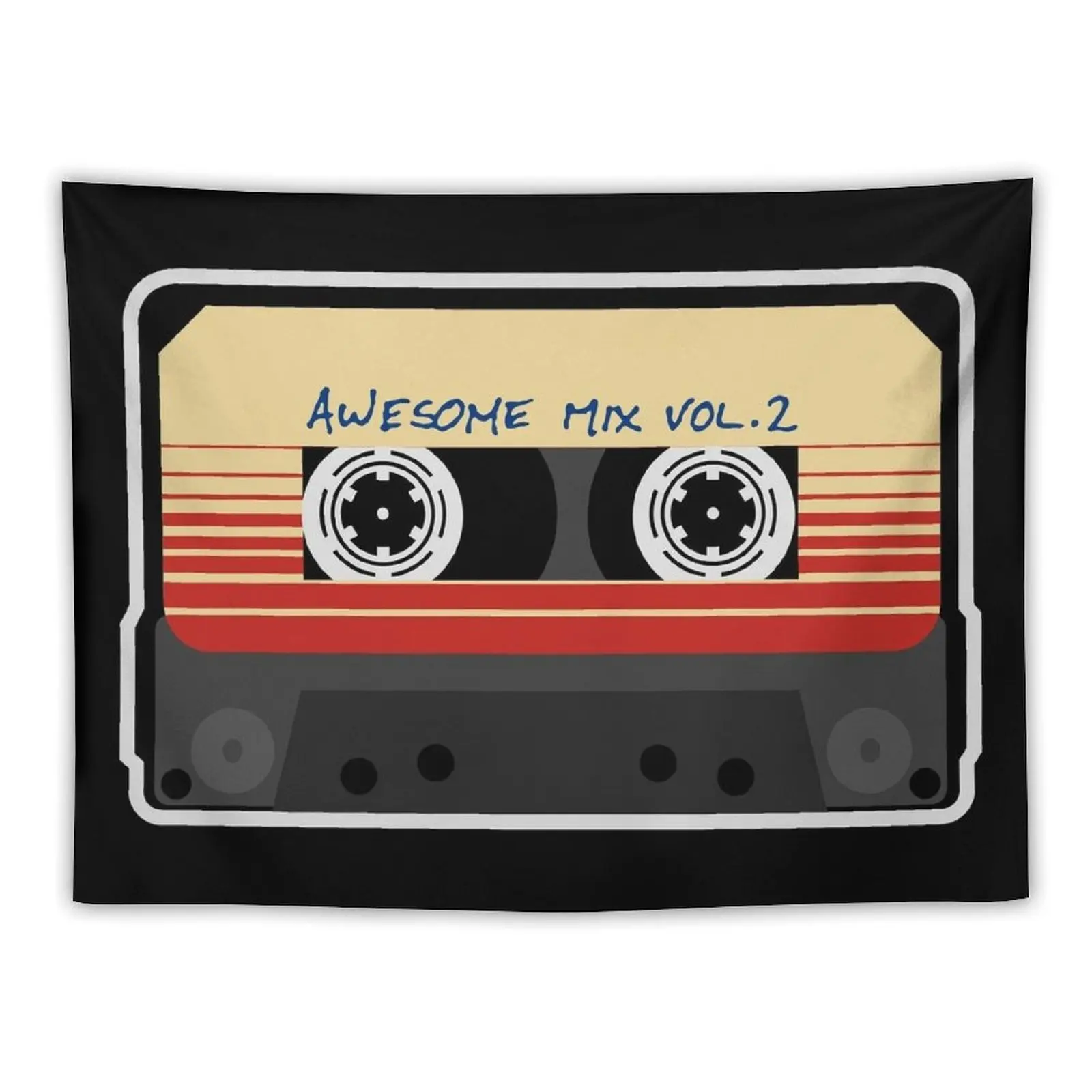 

Awesome, Mixtape Vol 2, Cassette, Retro, Tapestry Decorative Wall Bathroom Decor Tapestry