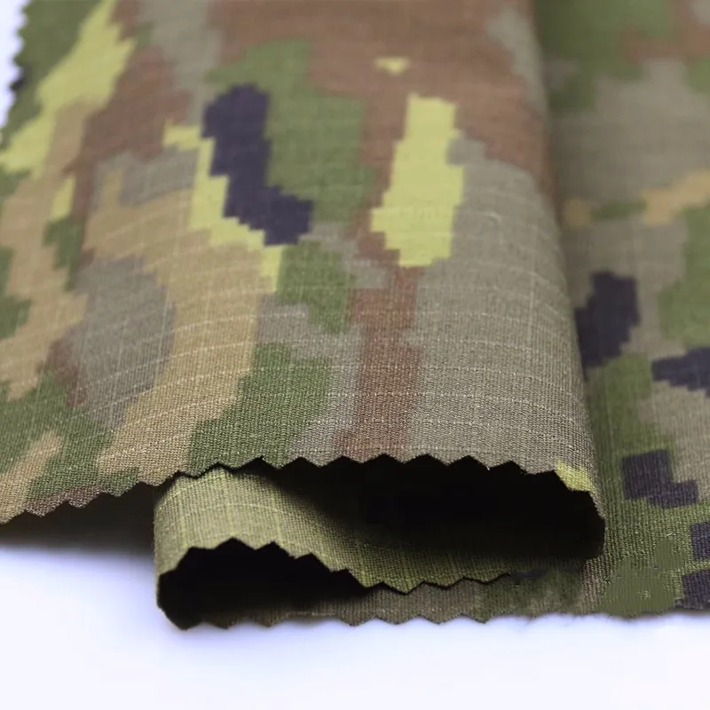 Polyester Cotton TC Spanish Woodland Desert Digital Camouflage Fabric Tactical Camo Cloth Frog Suit DIY