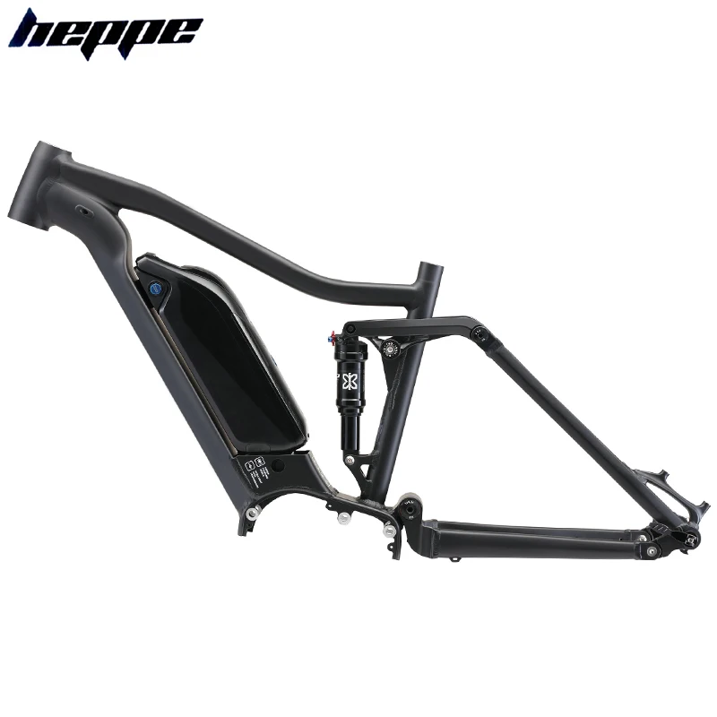 HEPPE Mountain Bike Frame AM Frame E-bike Frame 27.5/29ER MTB DH Frame Aluminum Alloy Hybrid Bike Frame Black E-bike Motor G510