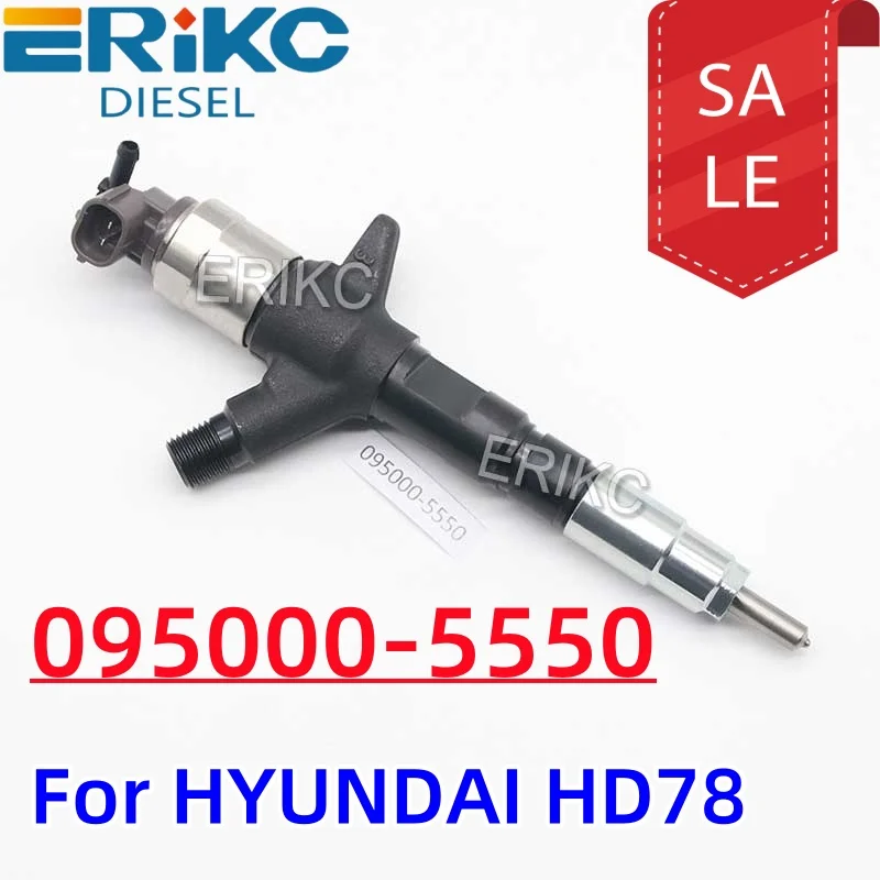 ERIKC 095000-5550 Diesel Engine Fuel Injector 095000-5550 Common Rail Injection Nozzle 33800-45700 For HYUNDAI HD78