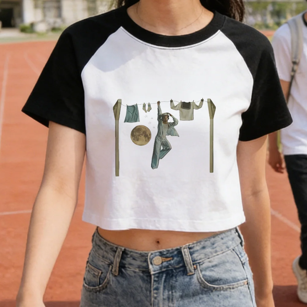 Conan Gray crop top girl gyaru jojifuku 2000s anime shirt japan cutecore baddie