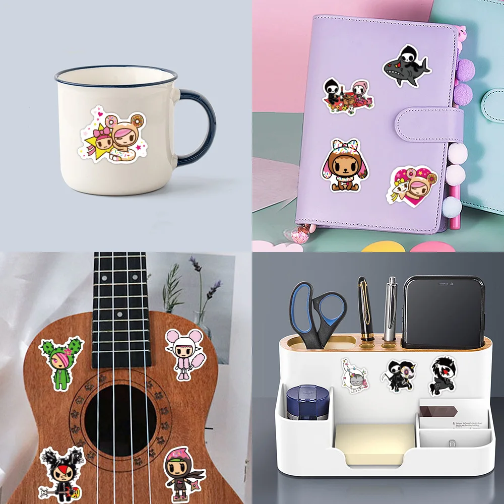 50PCS Tokidoki Cartoon Stickers Graffiti Stickers DIY Diary Phone Case Handmade Scrapbook Aesthetic Stickers image 5