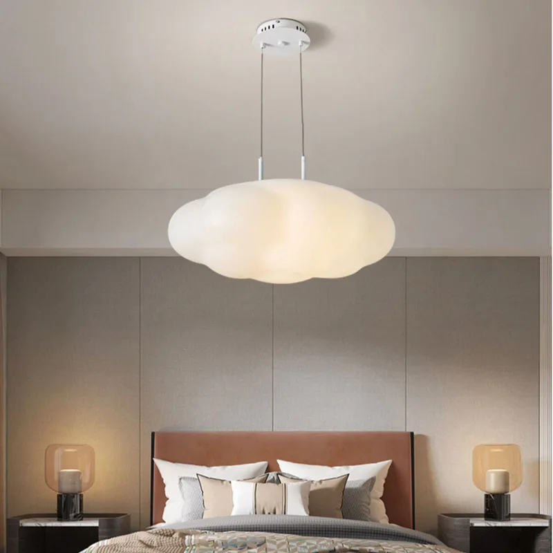 Clouds Ceiling Light White LED Chandelier For Dining Room Children\'s Bedroom Hall Study Lamp Creative Decorative Daily Lightings