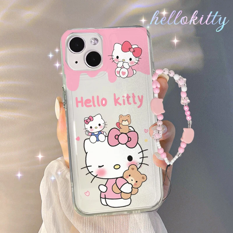 Cute Hello Kitty Cartoon Case For Honor X8 X8A X7 90 70 X7A X6 X6A X7B X9B X8B X6S X9 X9A 9X 50 20 10i Magic 4 5 6 Lite Cover