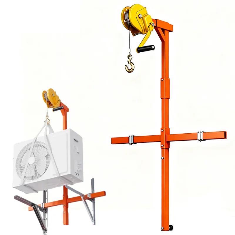 Air Conditioner Lifting Tool Manual Winch Hoist AC Outdoor Unit Removal Tool Air Conditioner Bracket Installation Lift Machine
