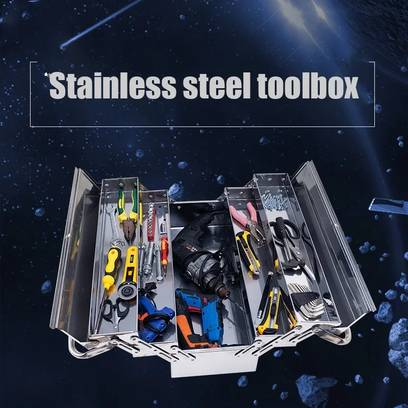 Large Tool Box Organizer Hardware Tool Storage Organizer Box Suitcase Waterproof Hard Case Tool Box for Car Mechanic Empty