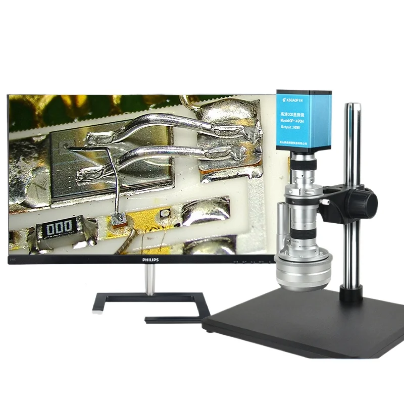 

3D microscope electron GP-490H/491H electric automatic/2D/3D 360 ° rotation all-round high definition camera 4K industrial CCD