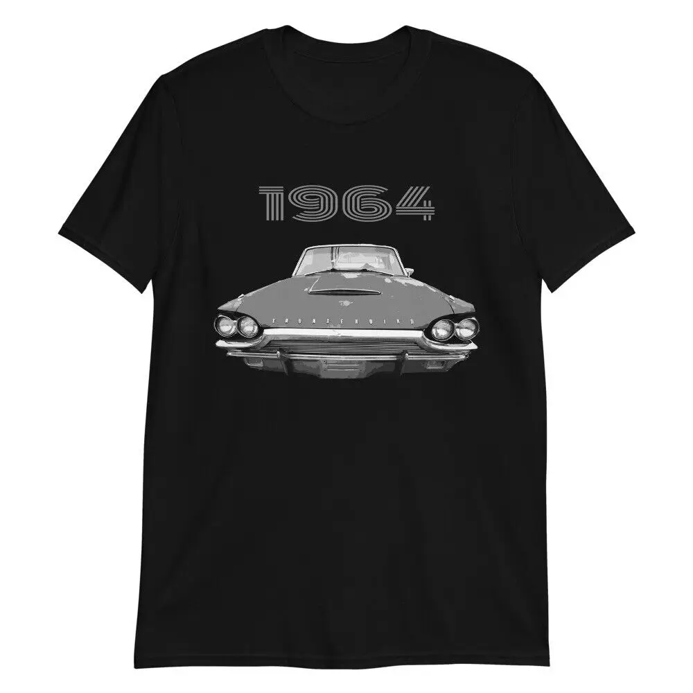 1964 Thunderbird Antique Classic Vintage Car T-Shirt Short Sleeve Casual 100% Cotton O-Neck Summer Mens T-shirt Size S-3XL