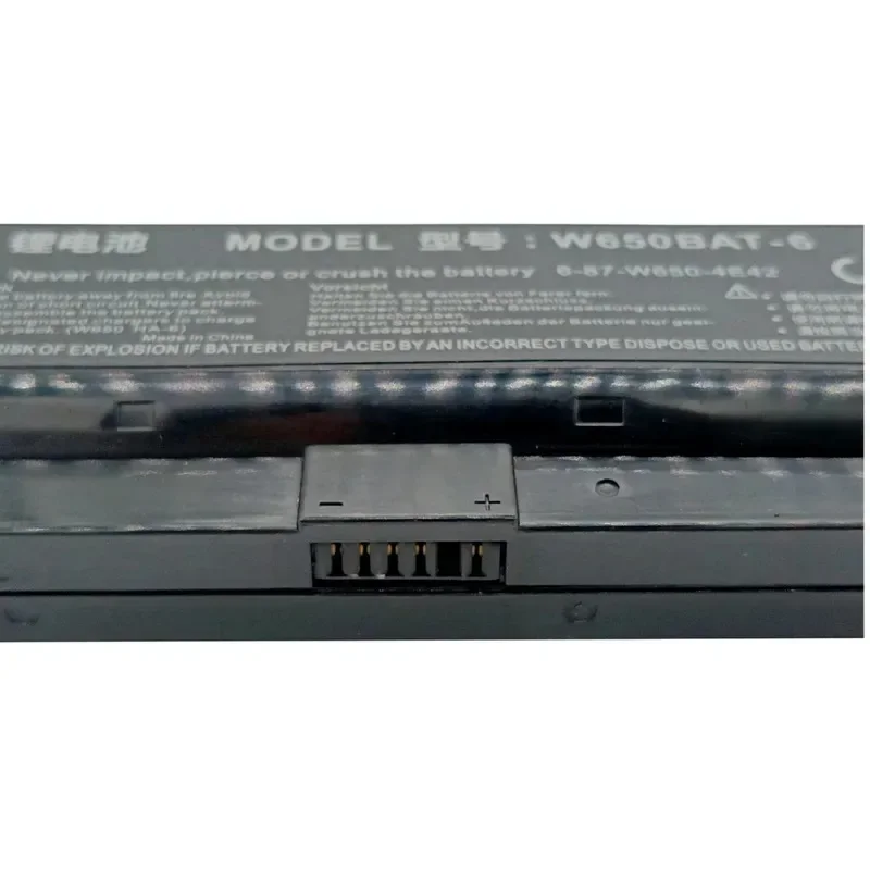 [NEW] 11.1V 48.84Wh Laptop Battery W650BAT‑6 for Shinelon for Destroyer DD DC PRO DD‑6480S2N Battery