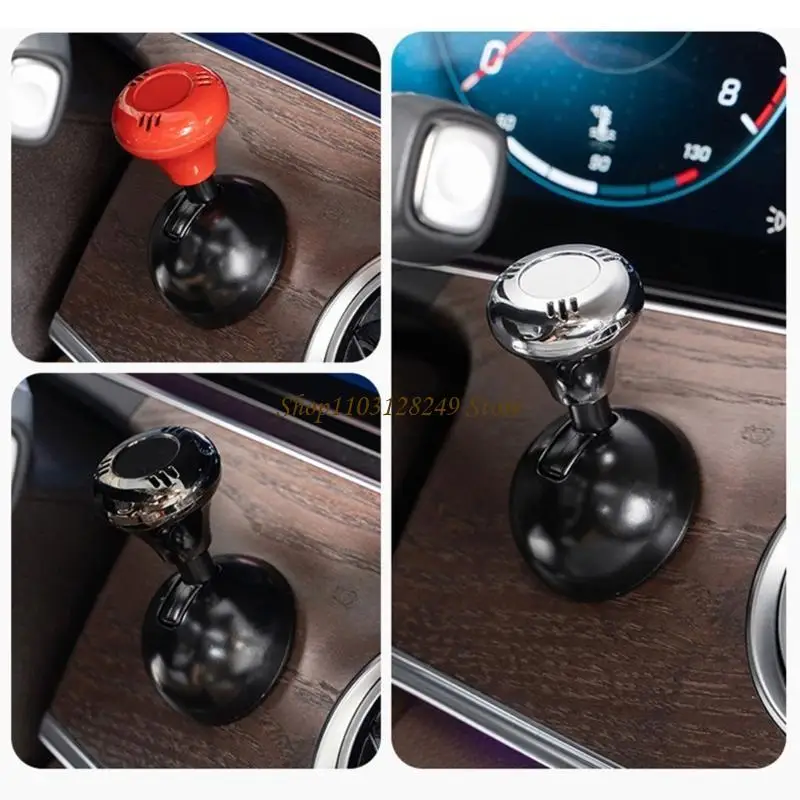 

N5KD Elegant Quick Recognition Refreshing Car Start Knob Button with Aromatic Dispenser, Joystick Balling Decoration