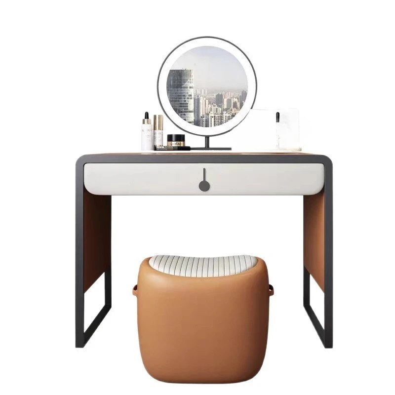 dresser small apartment minimalist integrated makeup table cream style bedroom light luxury modern dressing table