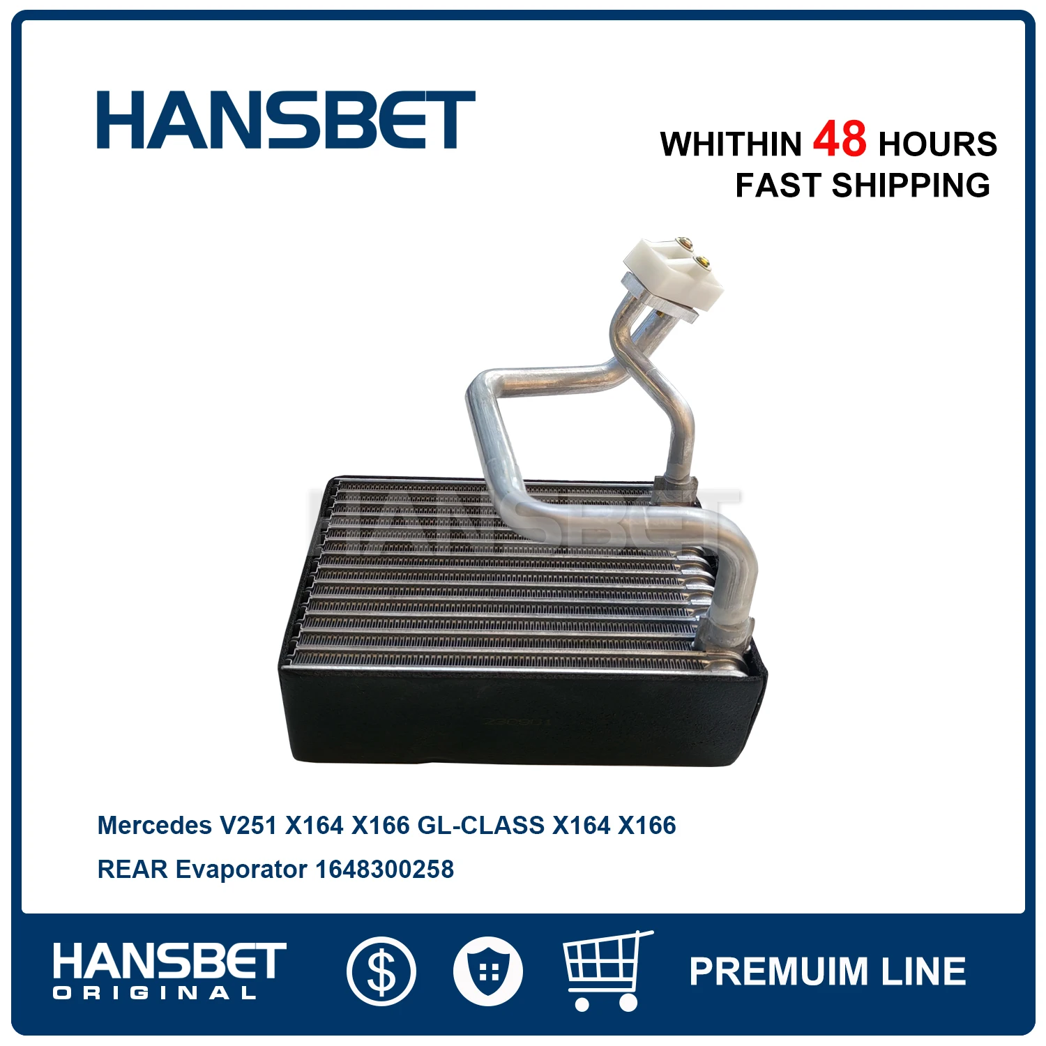 

ЗАДНИЙ испаритель кондиционера 1648300258 для Mercedes V251 X164 X166 GL-CLASS X164 X166 HANSBET