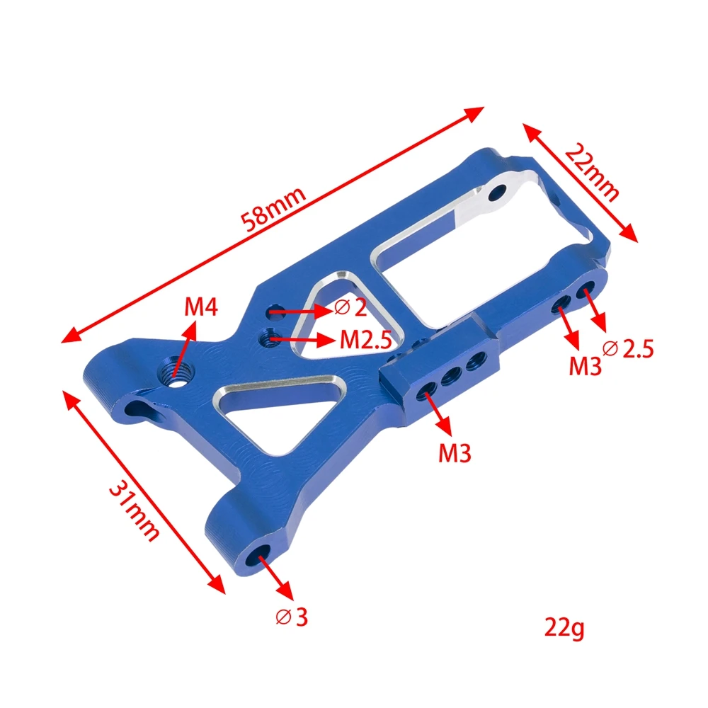 10Pcs Metal Upgrade Parts Kit Suspension Arms Knuckle Arm for 4-Tec 2.0 3.0 4Tec 2.0 VXL 1/10 RC On-Road Car,A