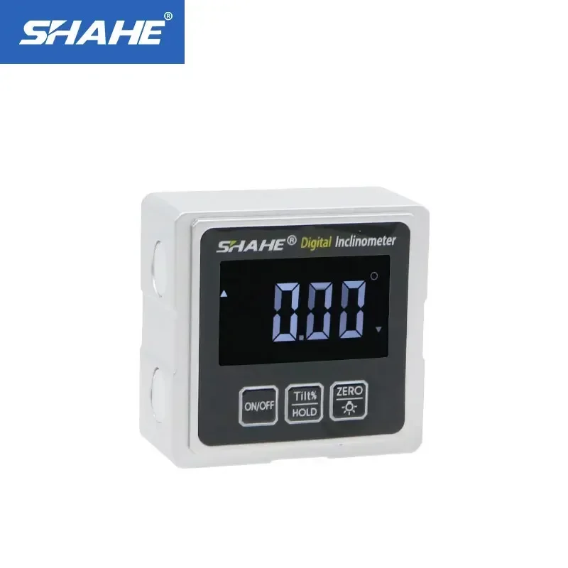 Shahe Digital Level Box Protractor Angle Finder Level Gauge Bevel Gage Inclinometer With Backlight And 3-side Magnetic Base