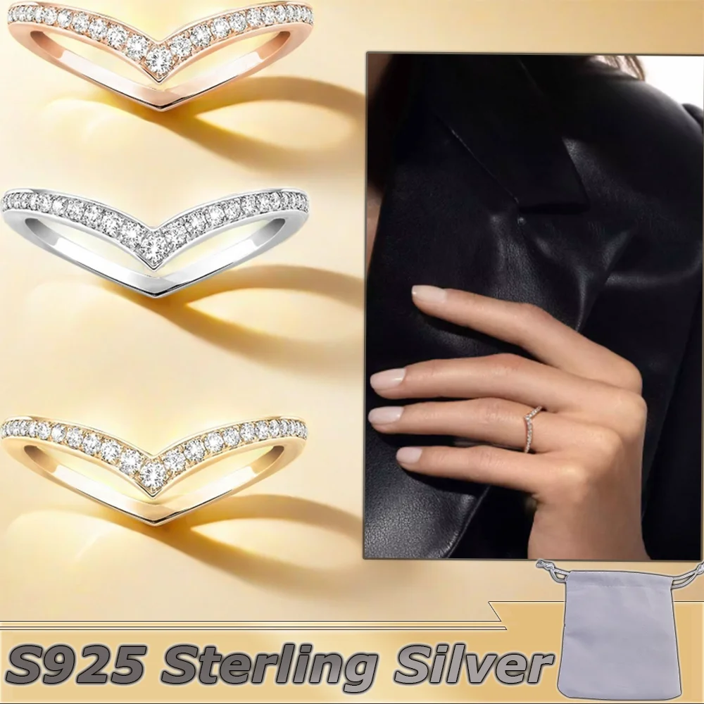 S925 Silver Baby Move Ring Solitaire Diamond Moving Ring Official Website Classic Rectangular Luxury Jewelry for Girlfriend Chri