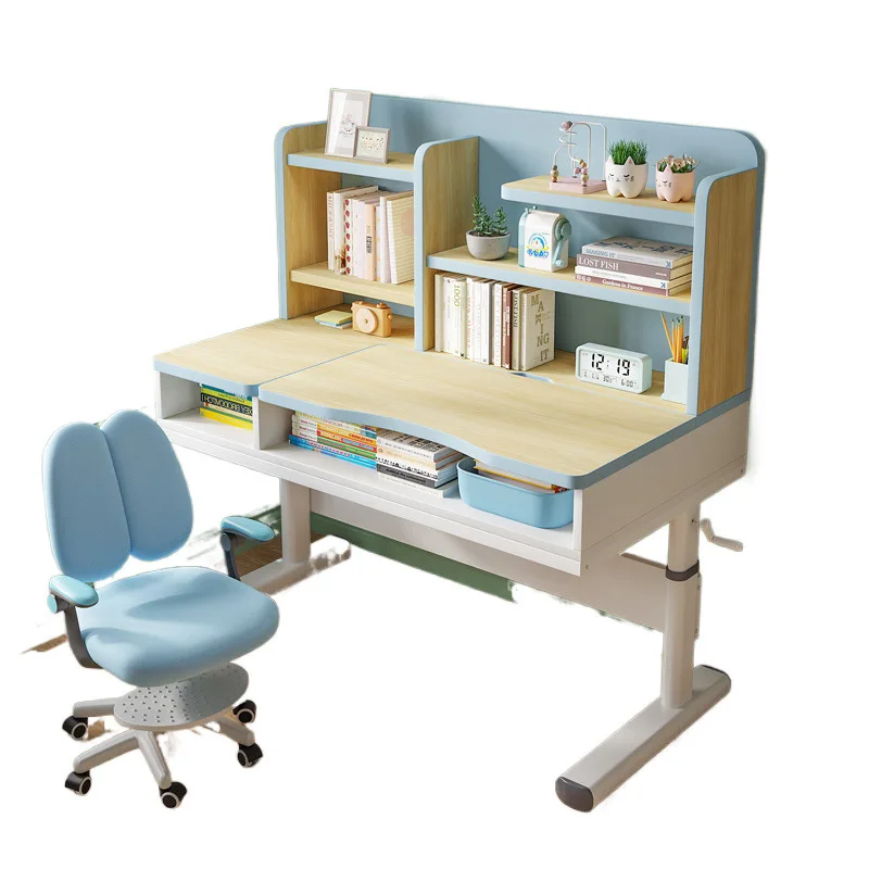 

Primary school students writing homework desk household simple small