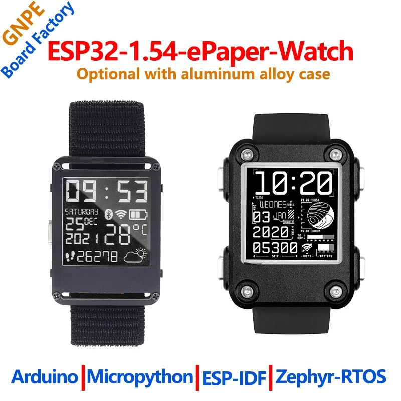 

For Watchy ESP32 1.54 inch ePaper Watch display 200x200 Ultra-low power For Arduino/Micropython/ESP-IDF/Zephyr-RTOS