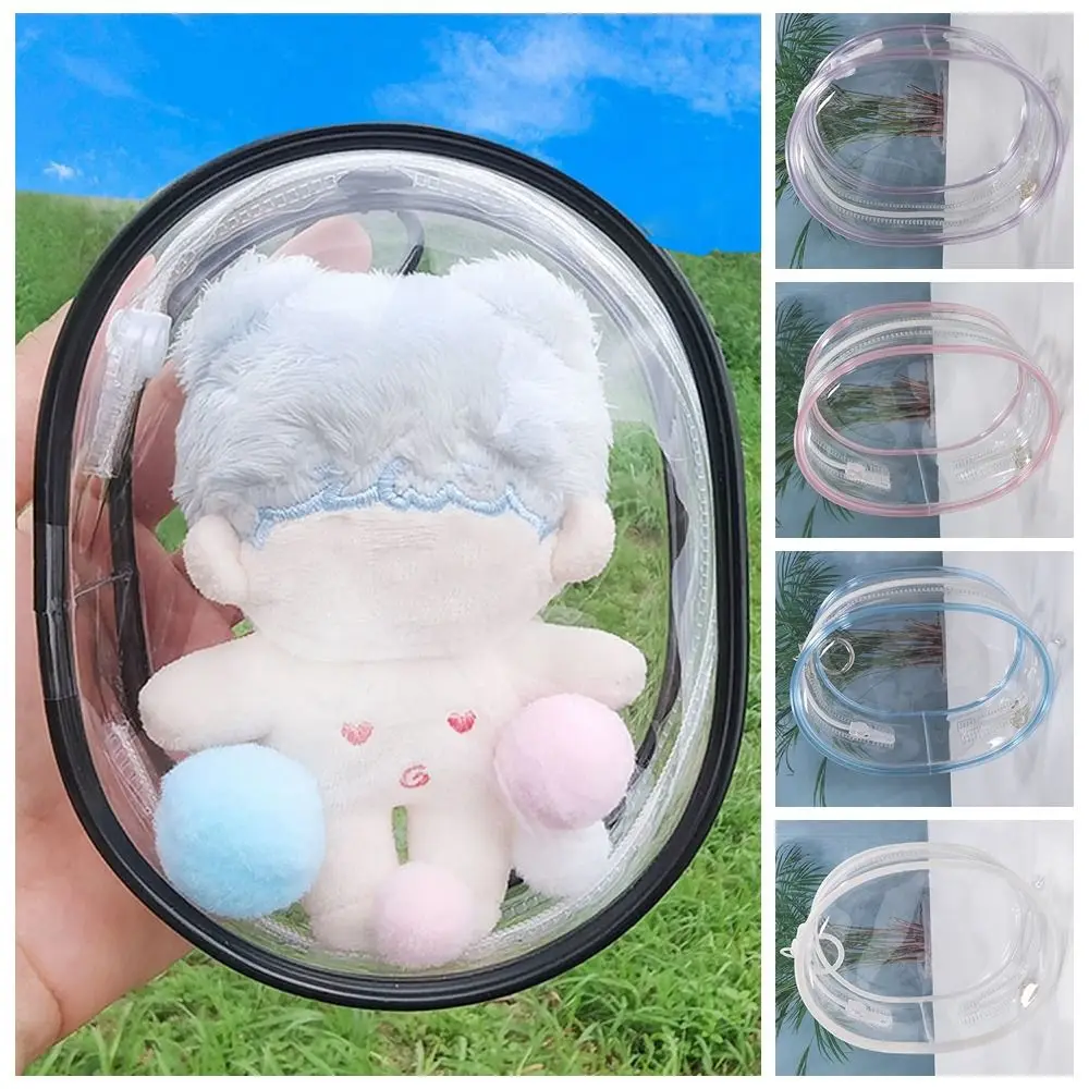 Transparent Clear Outdoor Bag Gift 10cm Doll Accessories Storage Case Bag Decoration Mini Doll Display Box