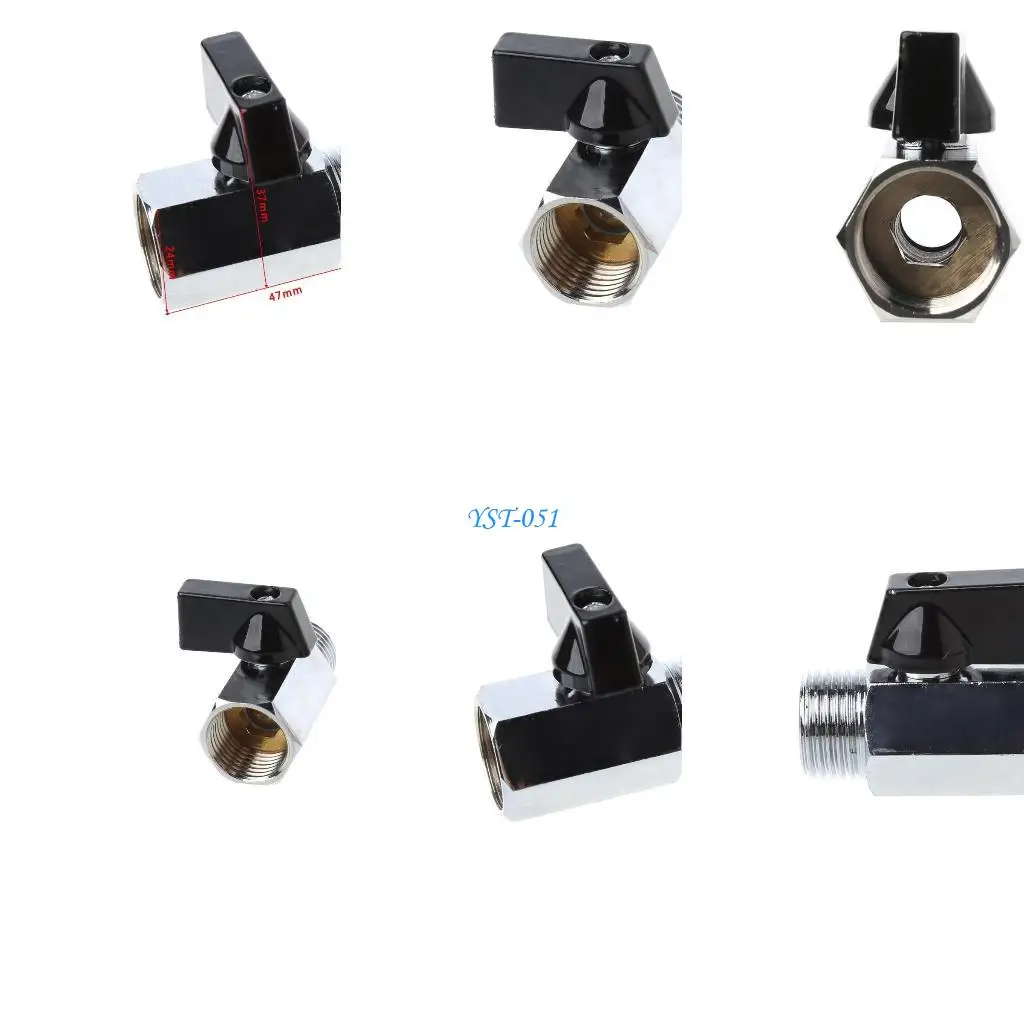 

E15A Brass Mini Ball for Valve BSP Male to Female Thread Air Compressor Hose