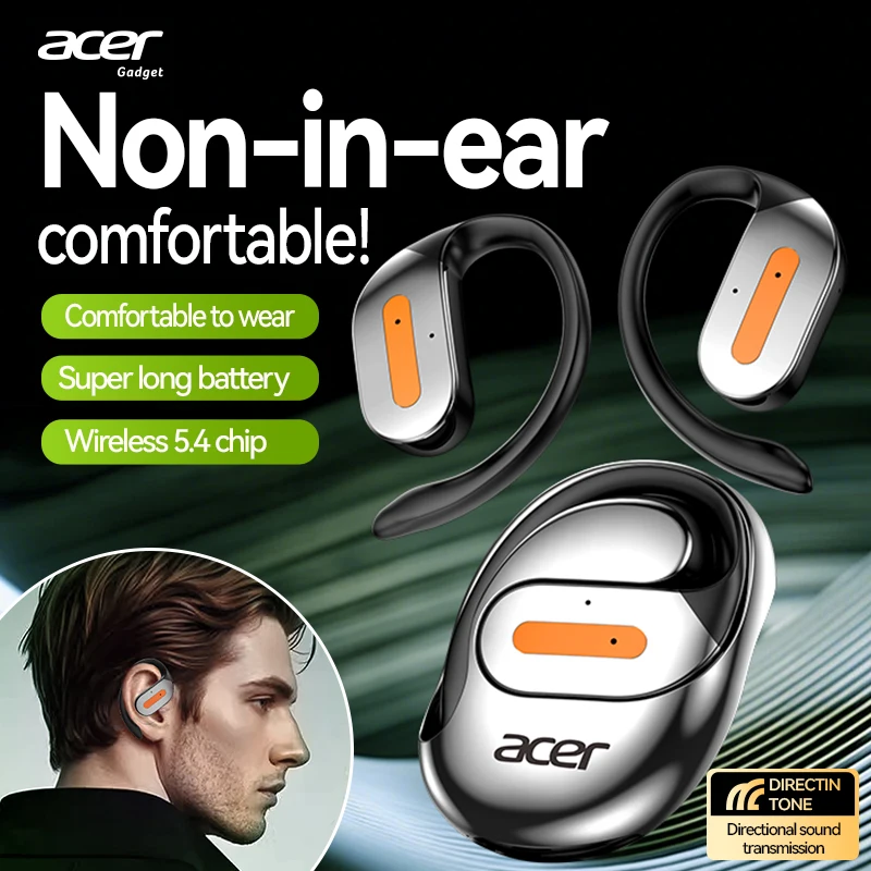 [Official Acer Product] Ohr502 Bluetooth Earphones, Ear-Clip