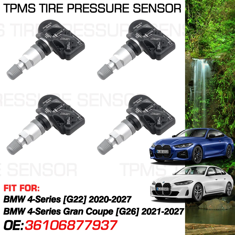 

36106877937 For BMW 4 Series G22 2020-2027 BMW 4 Series Gran Coupe G26 2021-2027 433 MHz Tire Pressure Monitoring Sensor System