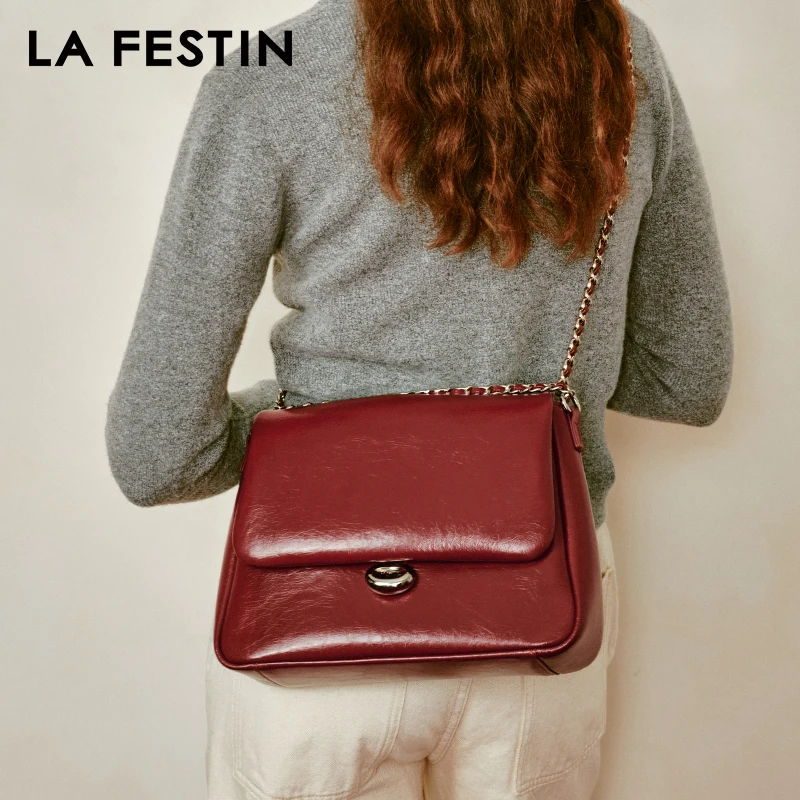 LA FESTIN oryginalna 2024 nowa damska torba na ramię o dużej pojemności torba torba skórzana torebka Crossbody