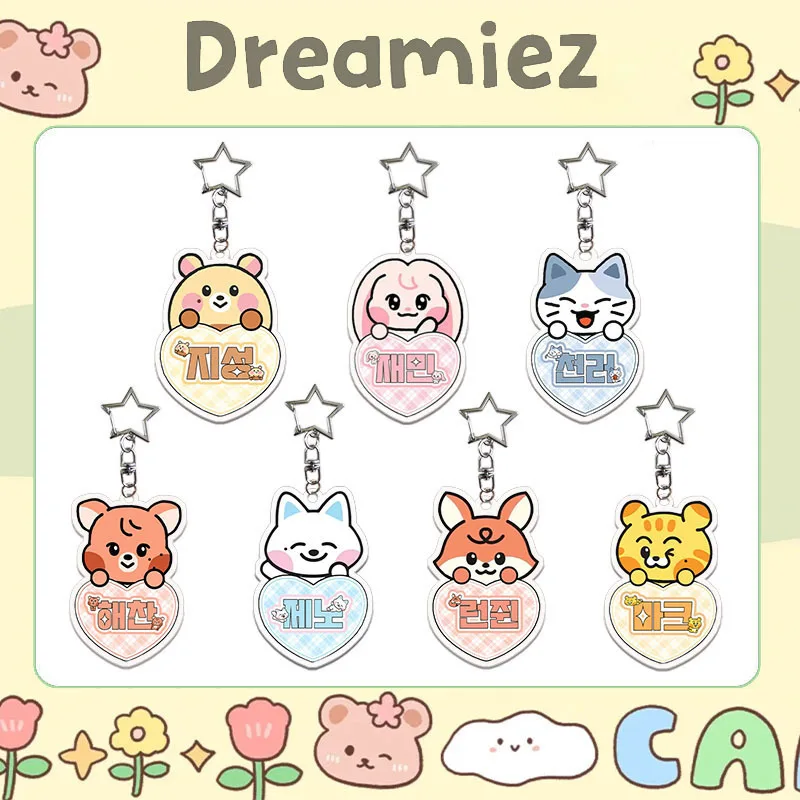 NC Dream Cute Boys Group Acrylic Keychain Kpop Bag Pendant Cartoon 7 Boys Acrylic Keychain Kawaii Decor Mark Ideal Related