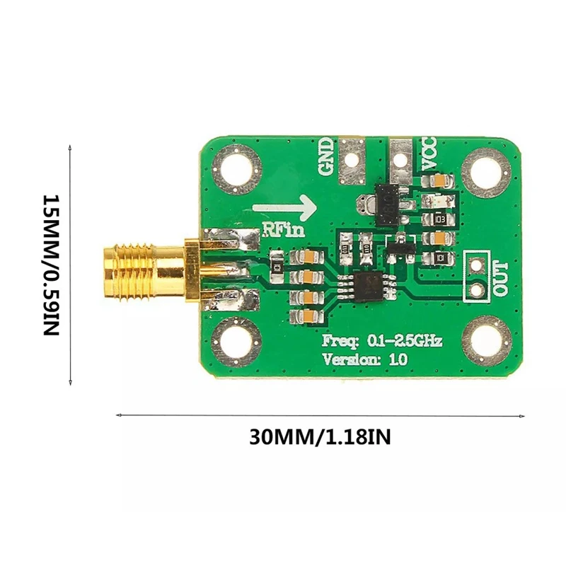 Retail 1PC AD8313 RF Power Moudle Meter Logarithmic Detector Power Detection Broad