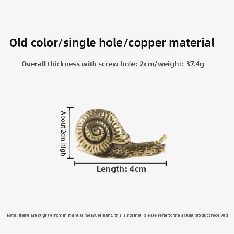 Gold Color Snail Brass Handle Retro Furniture Hardware Cabinet Door Knobs Luxury Single Hole Wardrobe Drawer Pulls Home Decor