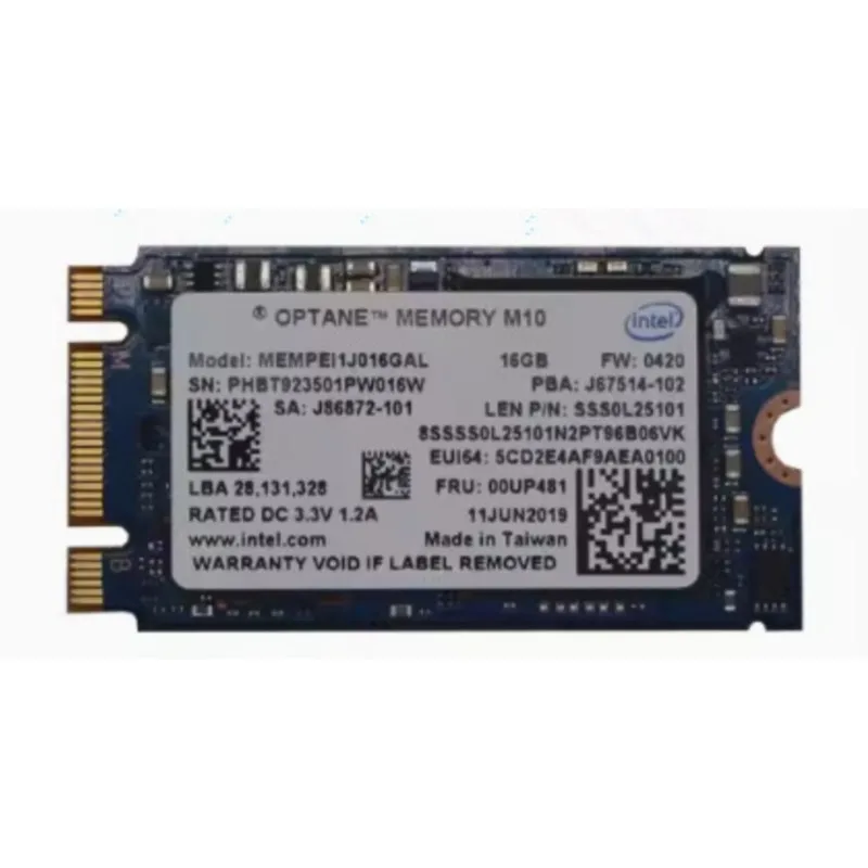 Caché de aceleración de memoria SSD de estado sólido M10, 16G, 2242, 1 piezas