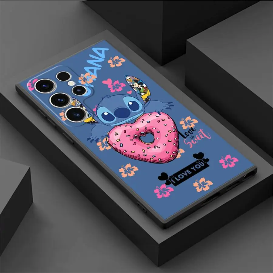 Disney Stitch Funny Phone Case for Samsung Galaxy S22 Plus S21 5G S21 FE S24 S25 Ultra S20 S23 Ultra S22 Ultra Cover
