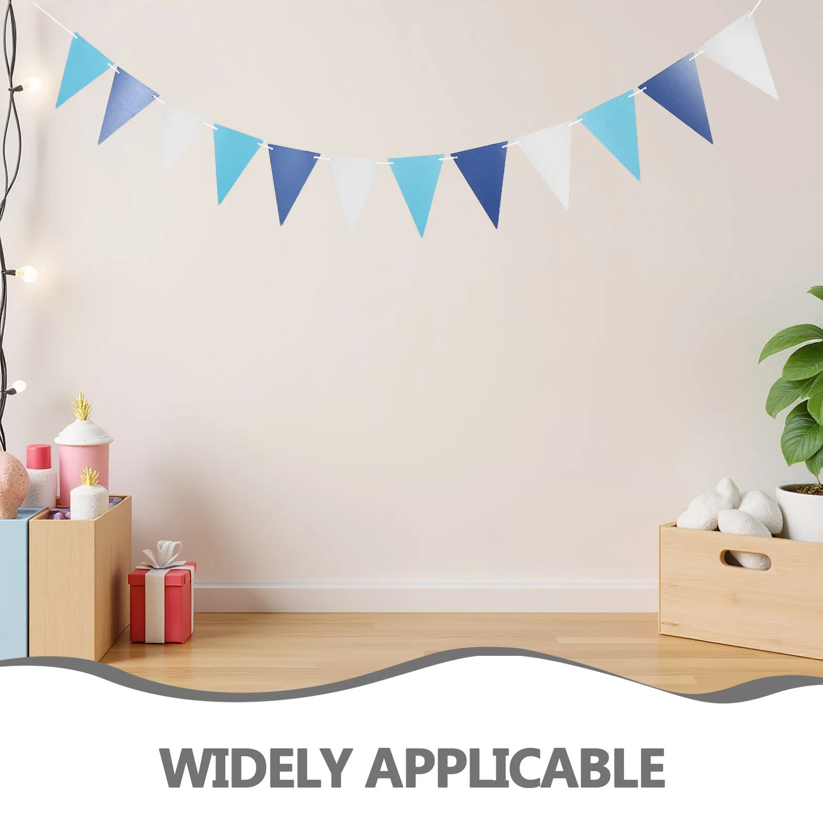 لافتة الرايات المثلثة الملونة القابلة لإعادة الاستخدام، أعلام راية عتيقة لحفلات أعياد الميلاد وحفلات الزفاف وحفلات الزفاف وإكليل معلق #4