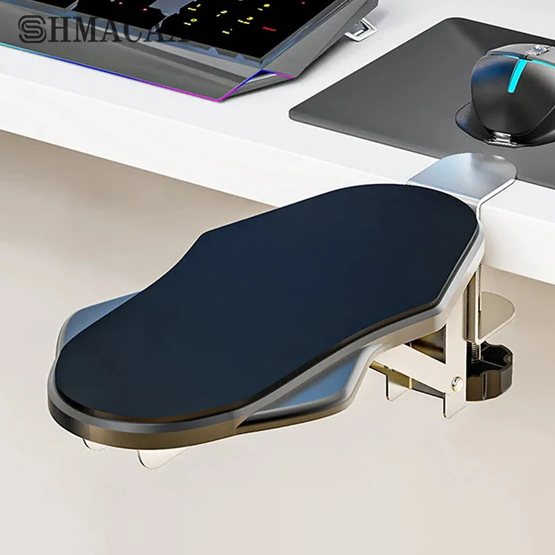 

Rotating Computer Arm Support Ergonomic Adjustable PC Wrist Rest Extender Desk Hand Bracket No-Punch Armrest Pad For Desk PC