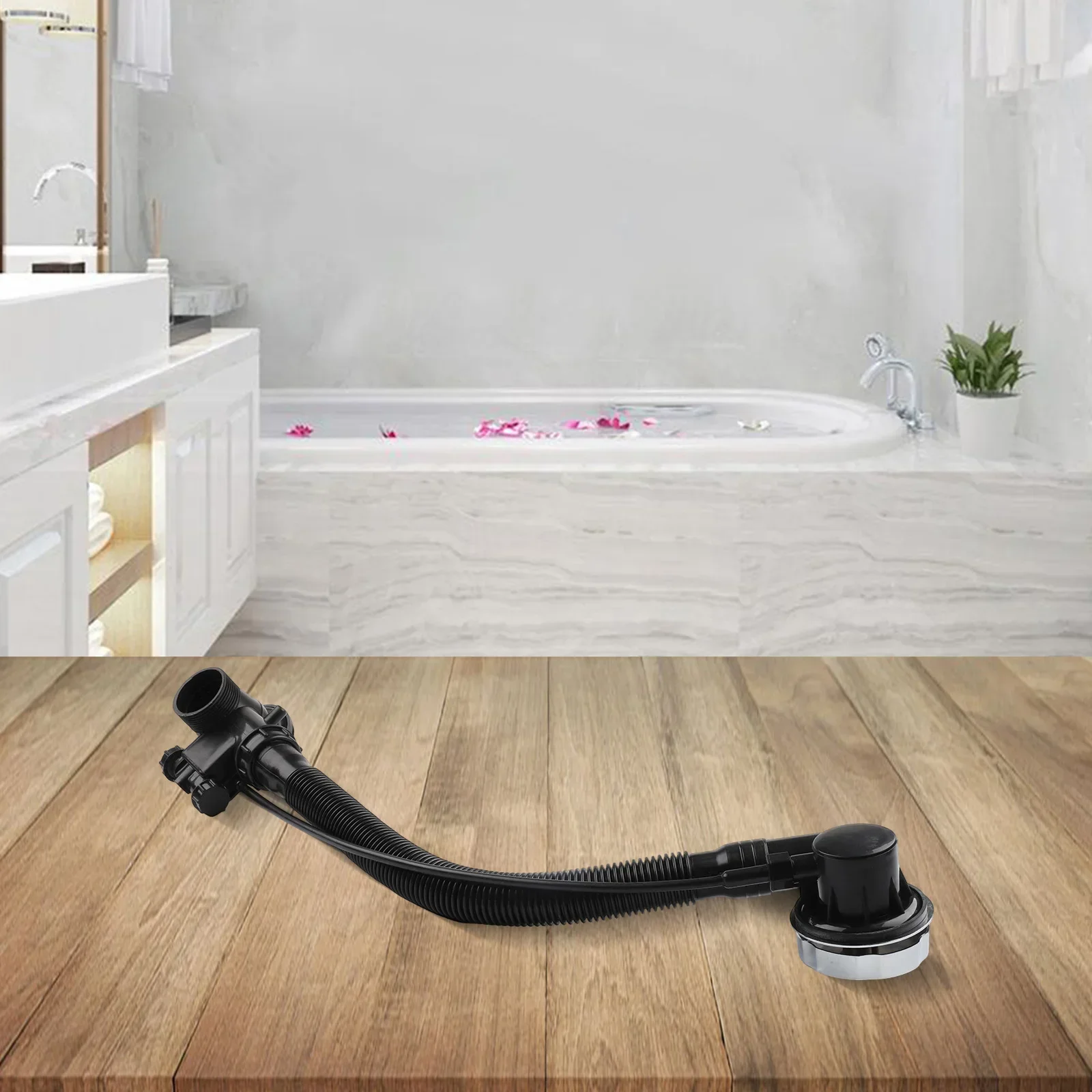 Handwheel Control Adjustable Drain Brass Parts Easy Operation System Quick Drainage Mechanism Robust Plastic Construction