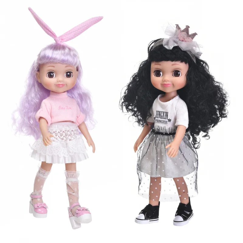 

Fashion Cute 35cm Dolls Dress Up Suit Suitable for 13.78 Inch Doll Decorative Clothing Skirt Jeans Leisure Suit For Adults Gifts