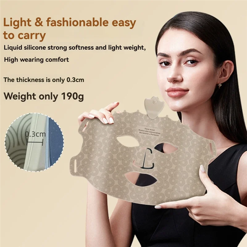 A17F-Facial Mask Rejuvenation Instrument Anti-Aging Electric Mask LED Photonic Silicone Mask Advanced Photon Mask