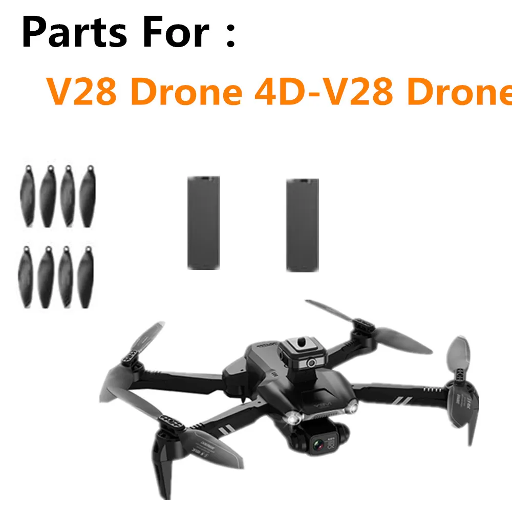 V28 Drone Batterij 3.7V 1800Mah/5-In-1 Lijn/Propeller Esdoornblad Voor 4D-V28 drone Batterij Onderdelen Originele Accessoires