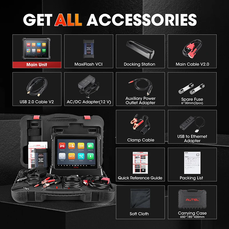 Autel Ultra Lite Diagnostic Scanner Advanced VCMI ECU Programming CAN FD Auto Scan Tool All System Diagnosis PK MS919