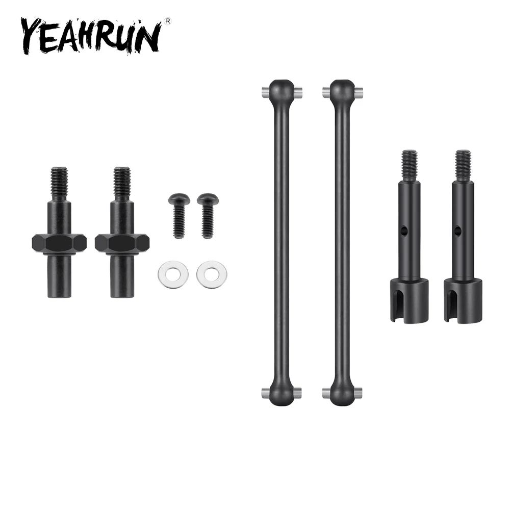 YEAHRUN Steel Front Rear CVD Shaft for 1/16 Mini-B 2WD RC Buggy Truck Model Upgrade Parts