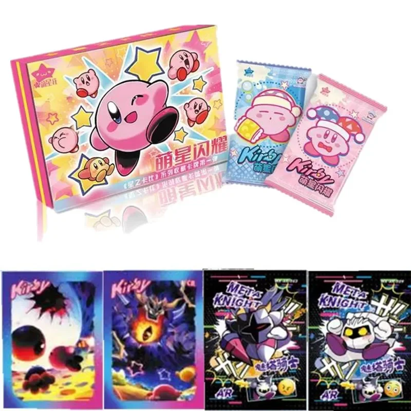 

New Kirby Cards Cute Stars Shine Protagonist Beautiful Paintings Metal Enamel TGR Card Pool Party Collection Card Kids Gifts