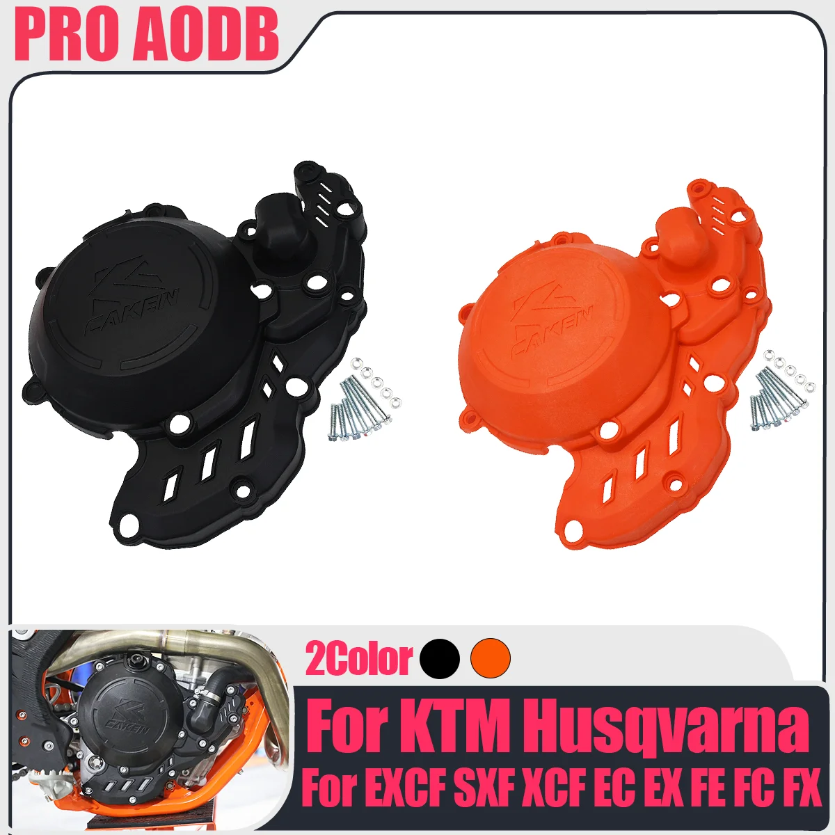 

For KTM Husqvarna SXF XCF EXCF Motocross Engine Cover Clutch Magneto Protector FE FC EC GAS 250 350 Motocross Accessories
